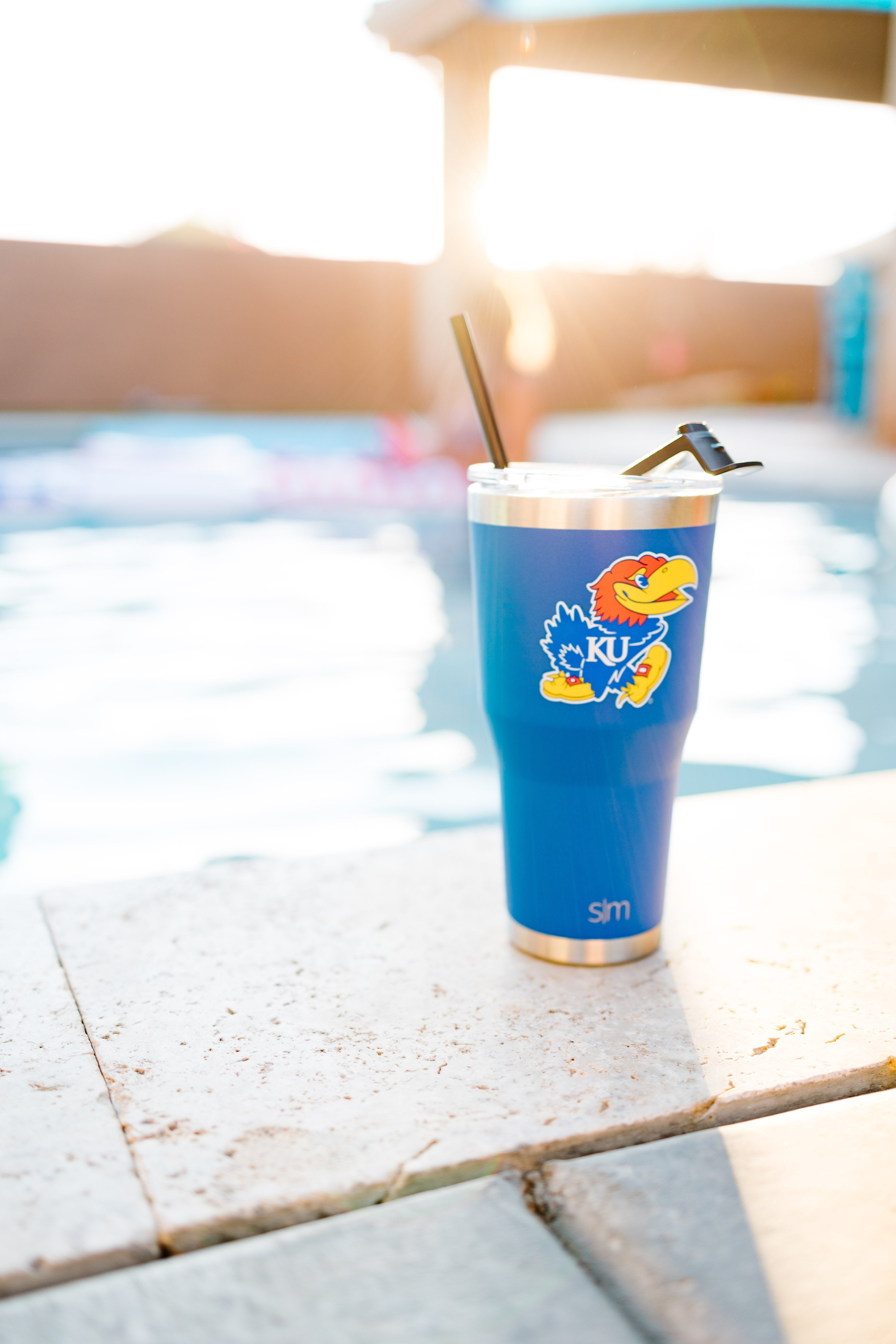 Collegiate Cruiser Tumbler with Flip Lid and Straw D3 qr