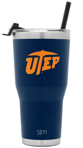 Collegiate Cruiser Tumbler with Flip Lid and Straw R9 zr