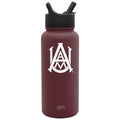 Collegiate Summit Water Bottle with Straw Lid W7 WV